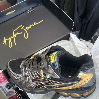 Ayrton Senna × Asics Gel-Kayano 14 "Black/Pure Gold"