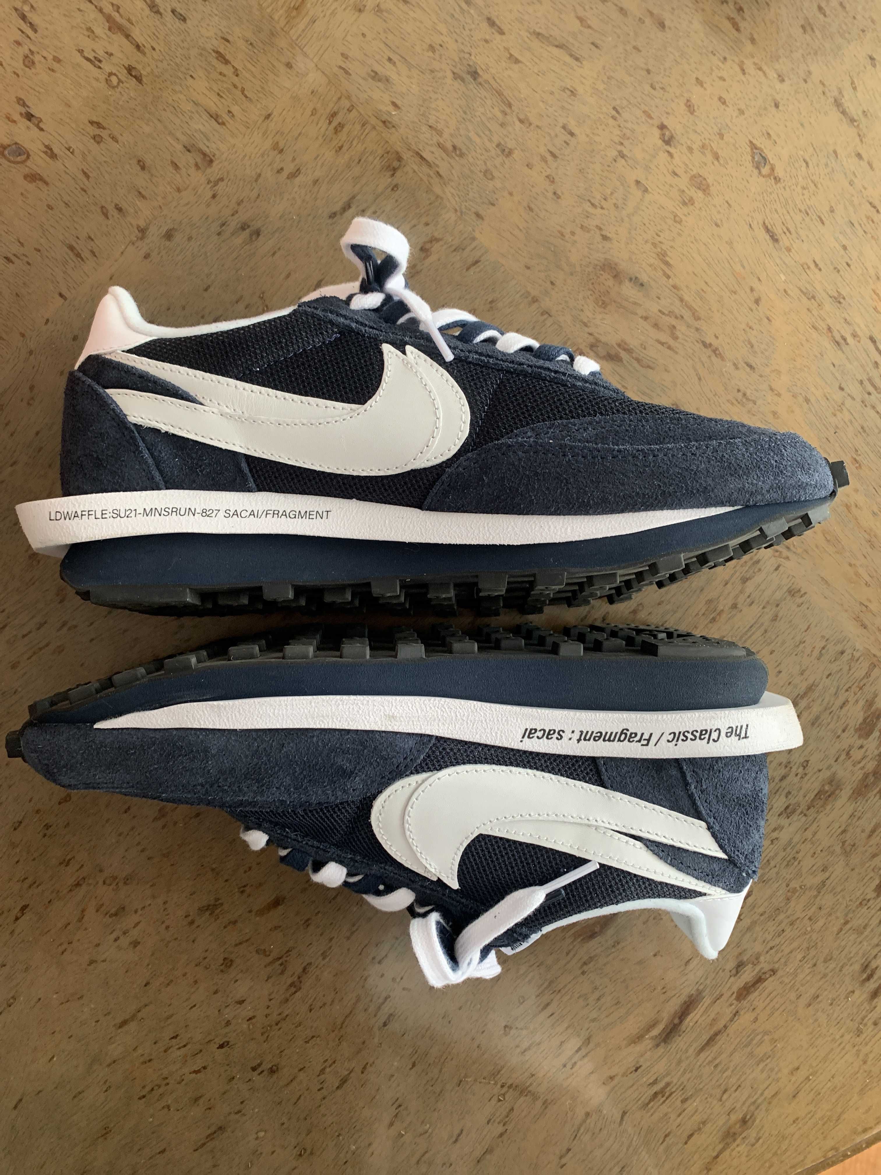 Fragment × sacai × Nike LD Waffle "Blackended Blue"