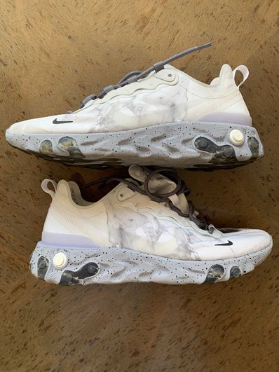 KENDRICK LAMAR×NIKE REACT ELEMENT 55 "PURE PLATINUM/CLEAR-WOLF GREY-BLACK"