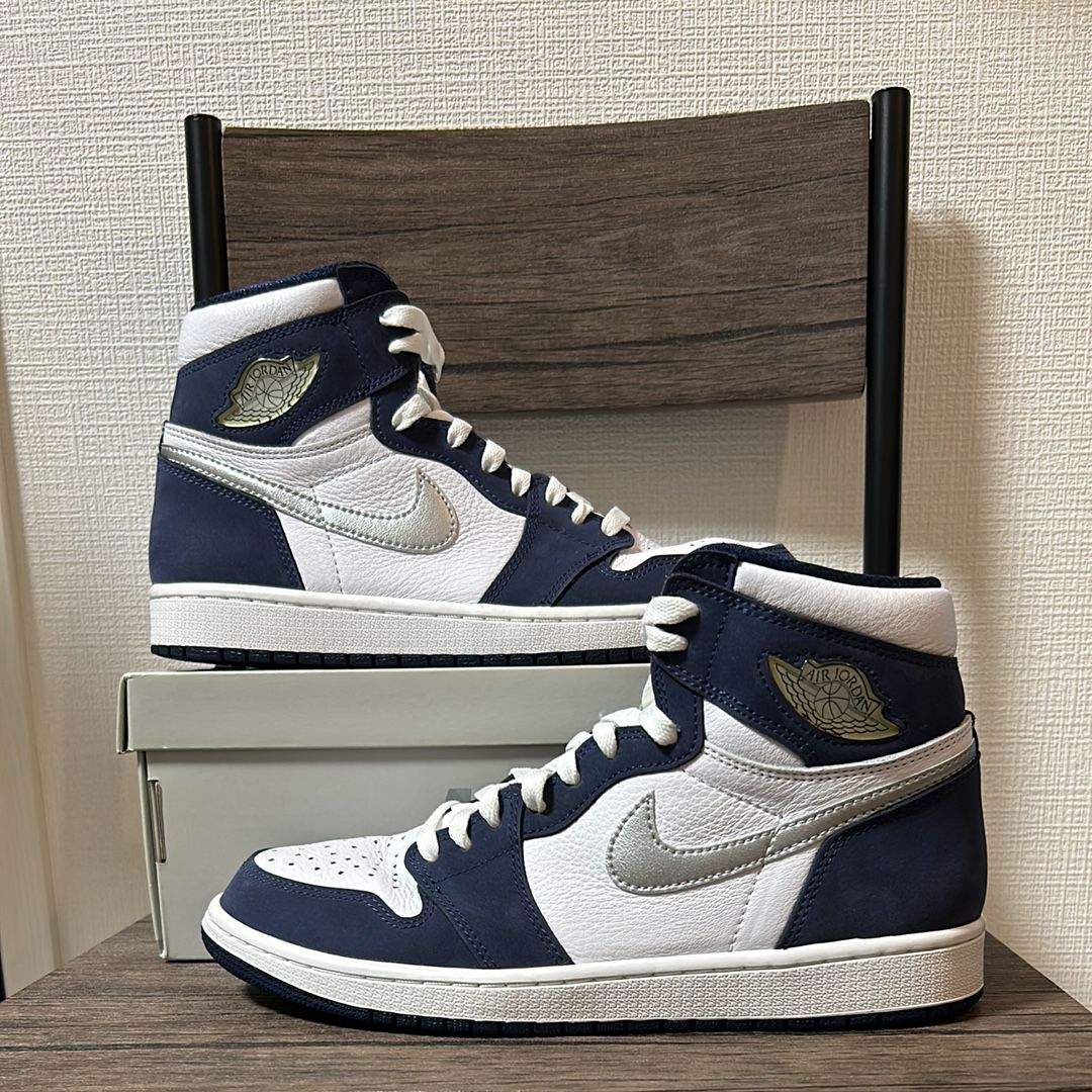 Nike Air Jordan 1 High OG CO.JP "White/Midnight Navy" (2020)(ブリーフケースなし)