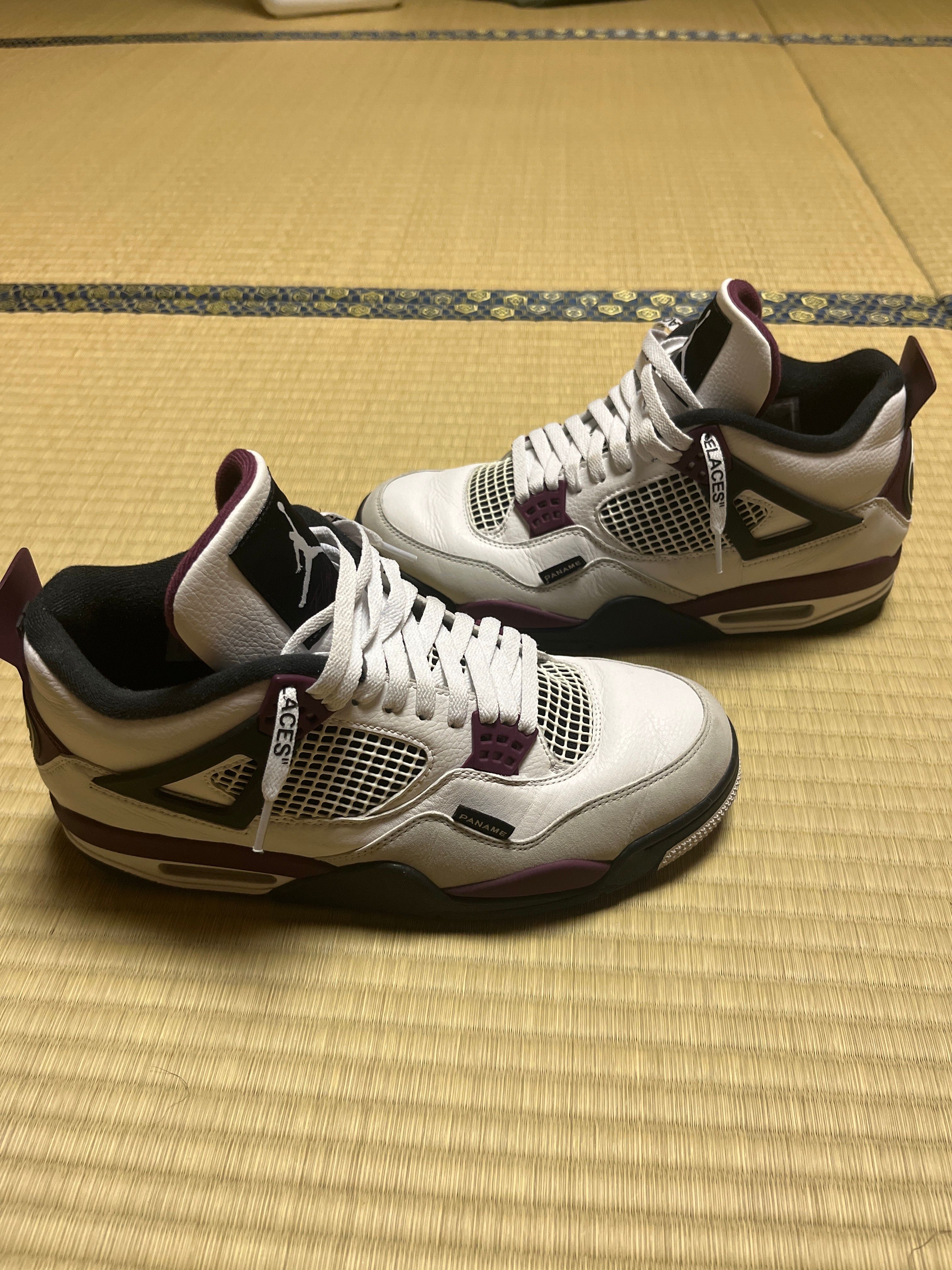 Paris Saint Germain ×Nike Air Jordan 4 Retro "White/Bordeaux/Neutral Gray"