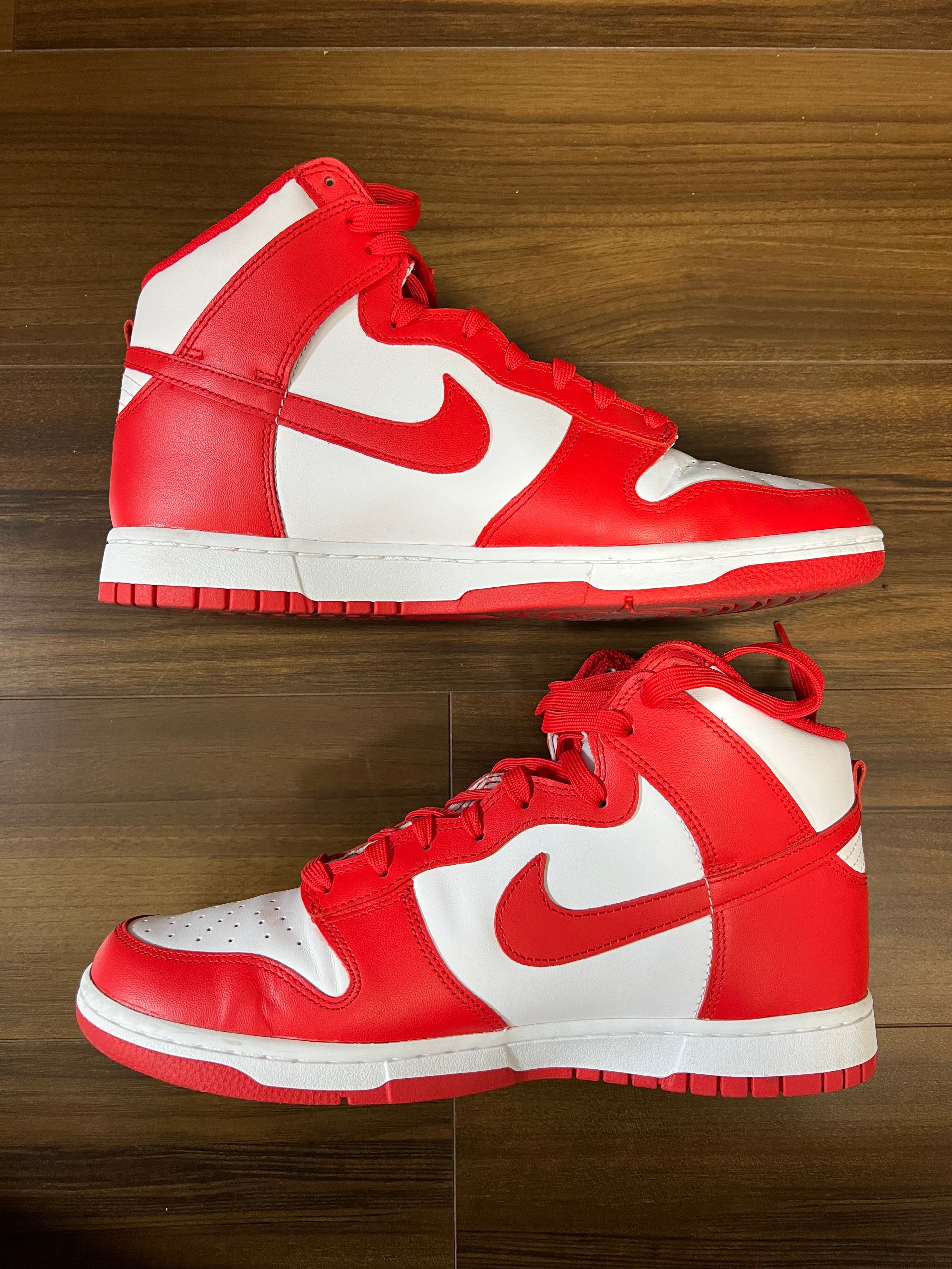 Nike Dunk High "Championship White and Red"