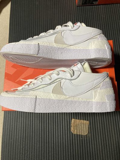 sacai × Nike Blazer Low "White Patent Leather"