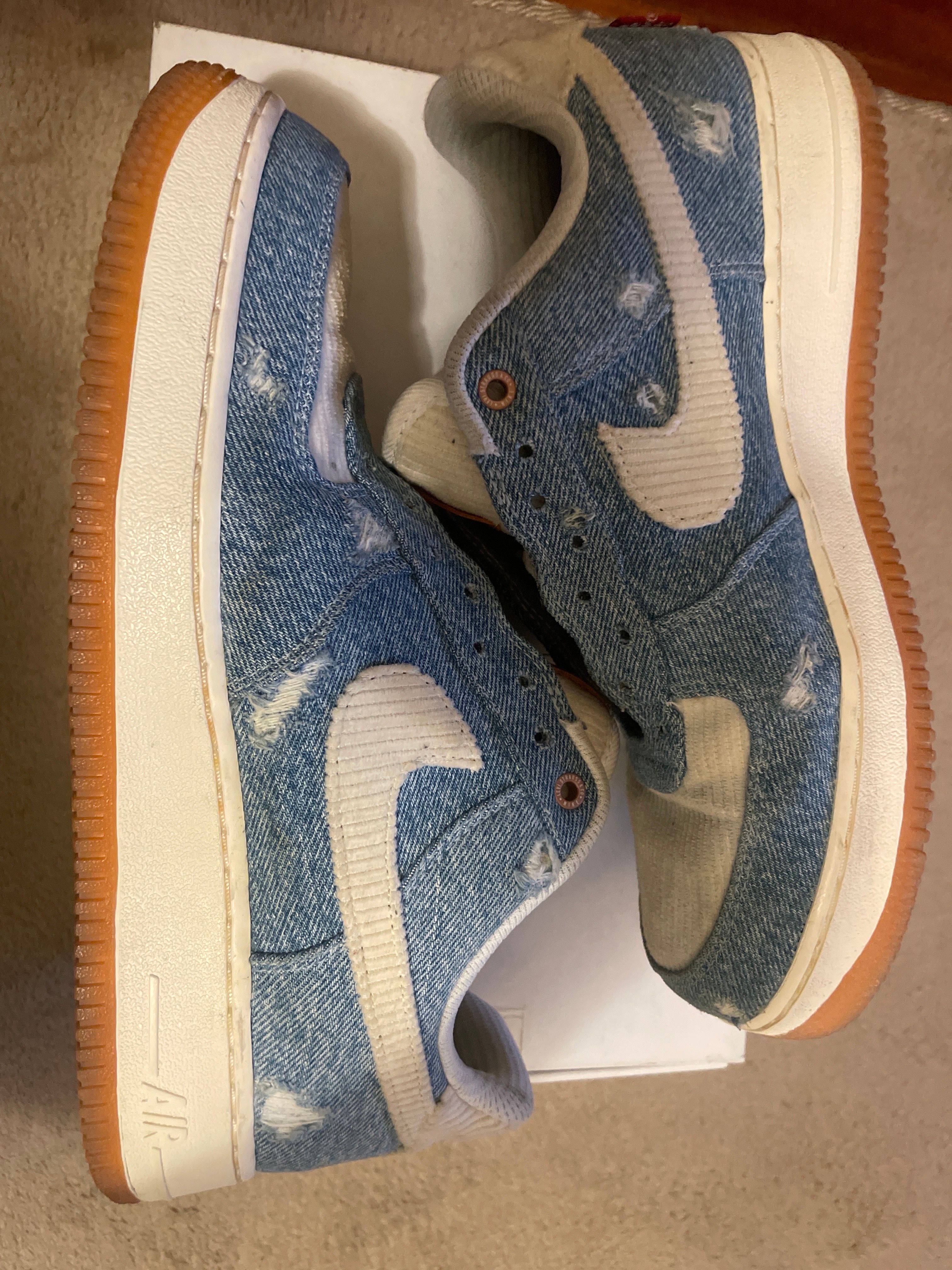 Levi’s®︎ × Nike Air Force 1 Low "White/Denim" (Nike By You)