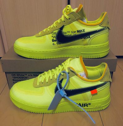 Off-White × Nike Air Force 1 Low "Volt"