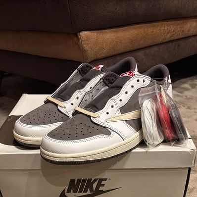 Travis Scott × Nike Air Jordan 1 Low OG SP "Reverse Mocha/Sail and Ridgerock"