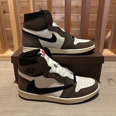 Travis Scott × Nike Air Jordan 1 Retro High OG TS SP "Sail/Dark Mocha"
