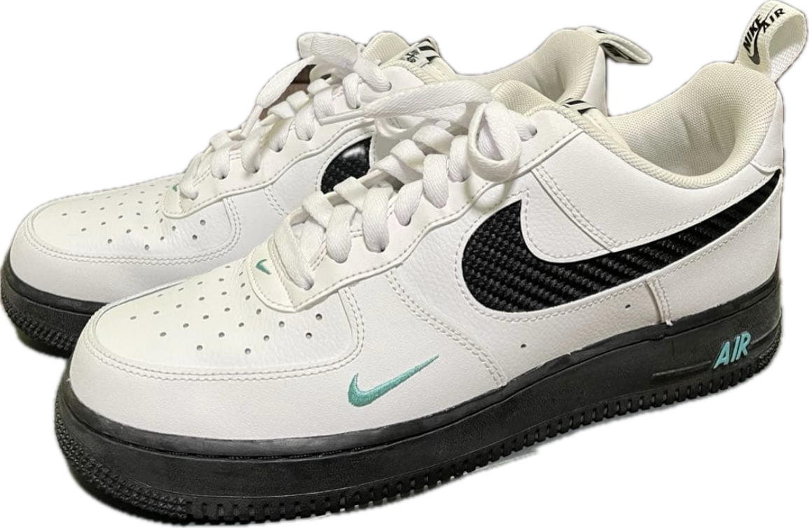 Nike Air Force 1 Low "White/Black/Teal"