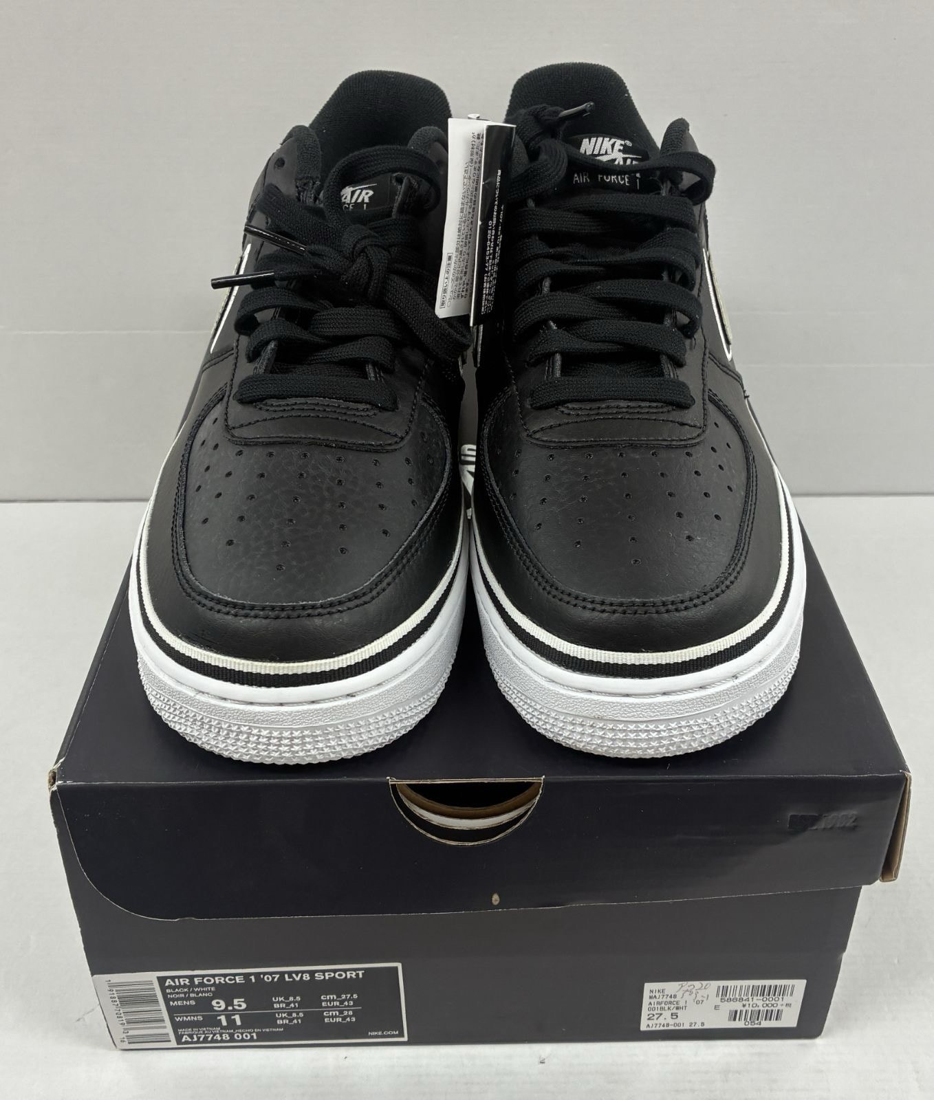 NBA × Nike Air Force 1 Low Sport "Black/White"
