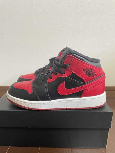 Nike GS Air Jordan 1 Mid "Bred"