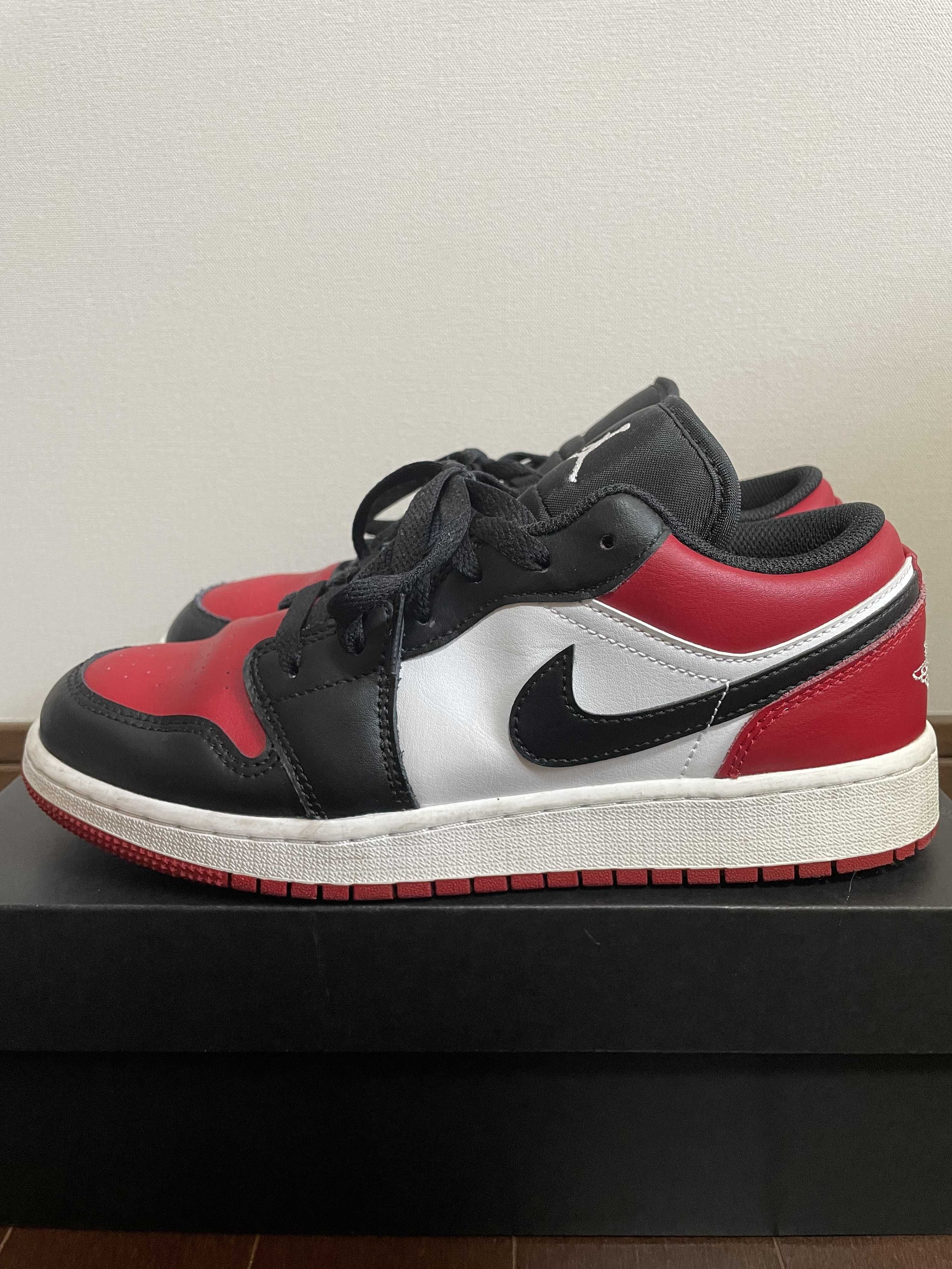 Nike GS Air Jordan 1 Low "Bred Toe"