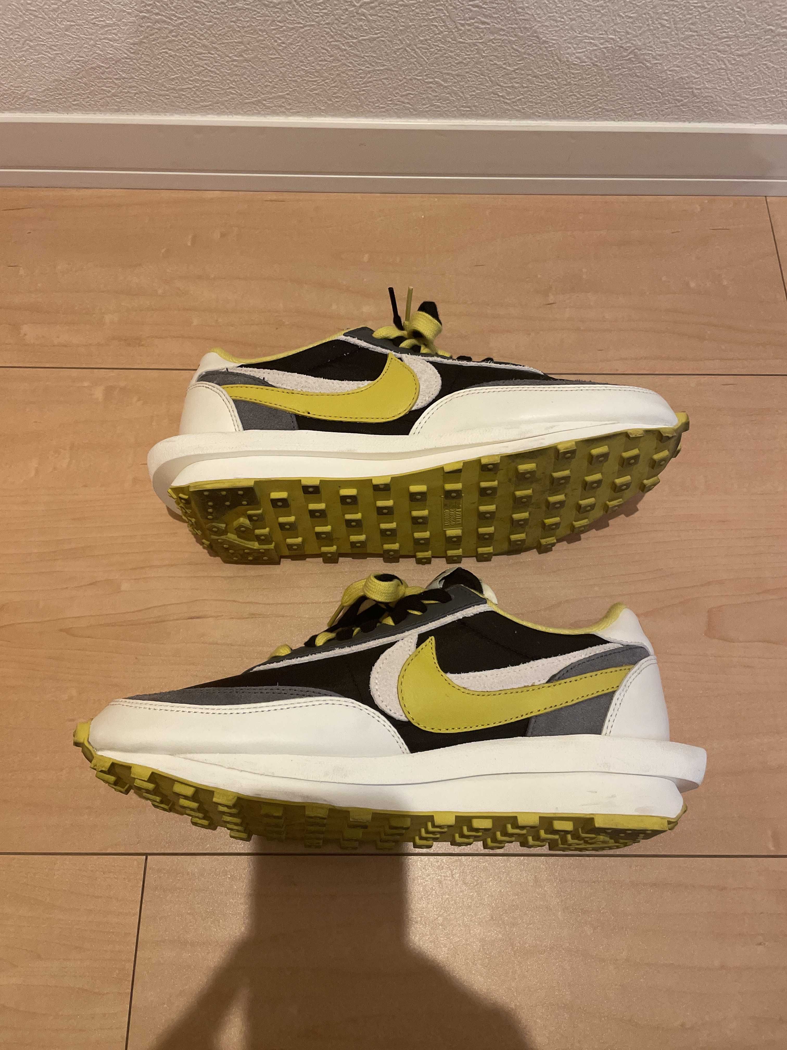 UNDERCOVER × sacai × Nike LD Waffle "Black/Sail-Dark Grey-Bright Citron"