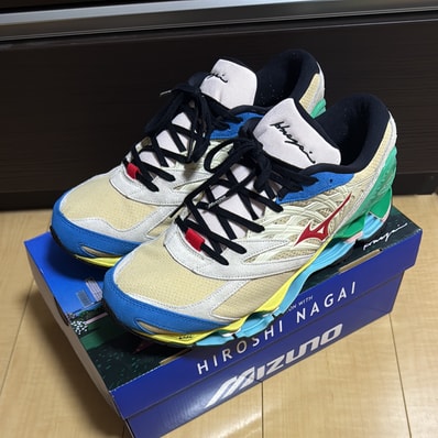 Hiroshi Nagai × Mizuno Wave Prophecy LS "Beige/Wine/Green"