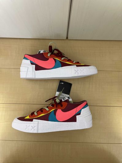 KAWS × sacai × Nike Blazer Low "Team Red"