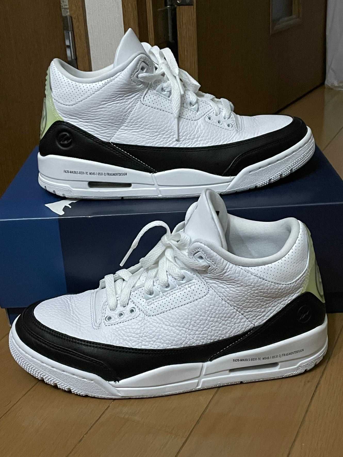 Fragment × Nike Air Jordan 3 "White/Black"