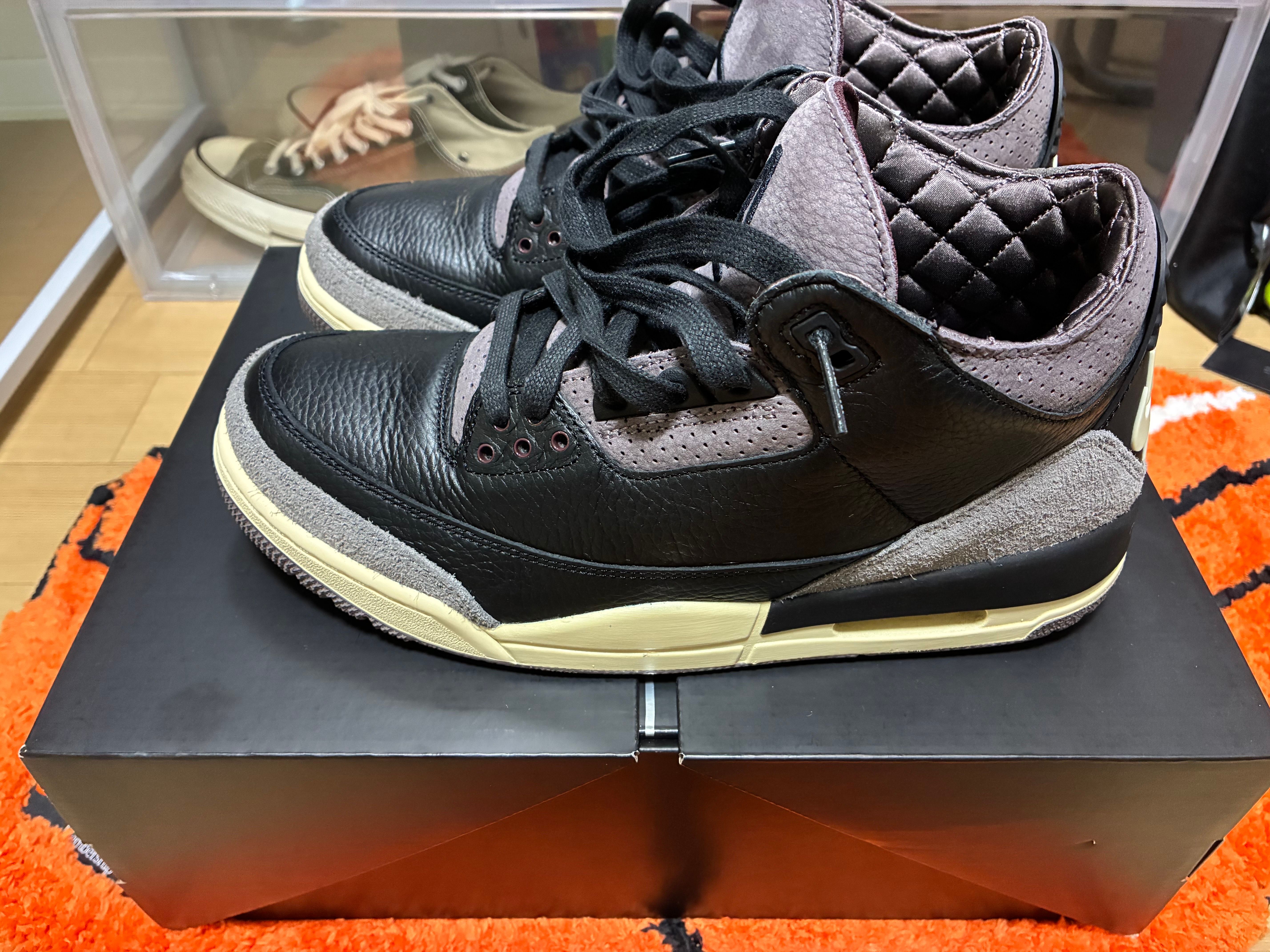 A Ma Maniere × Nike Women's Air Jordan 3 Retro OG SP "Black and Flat Pewter/WYWS"