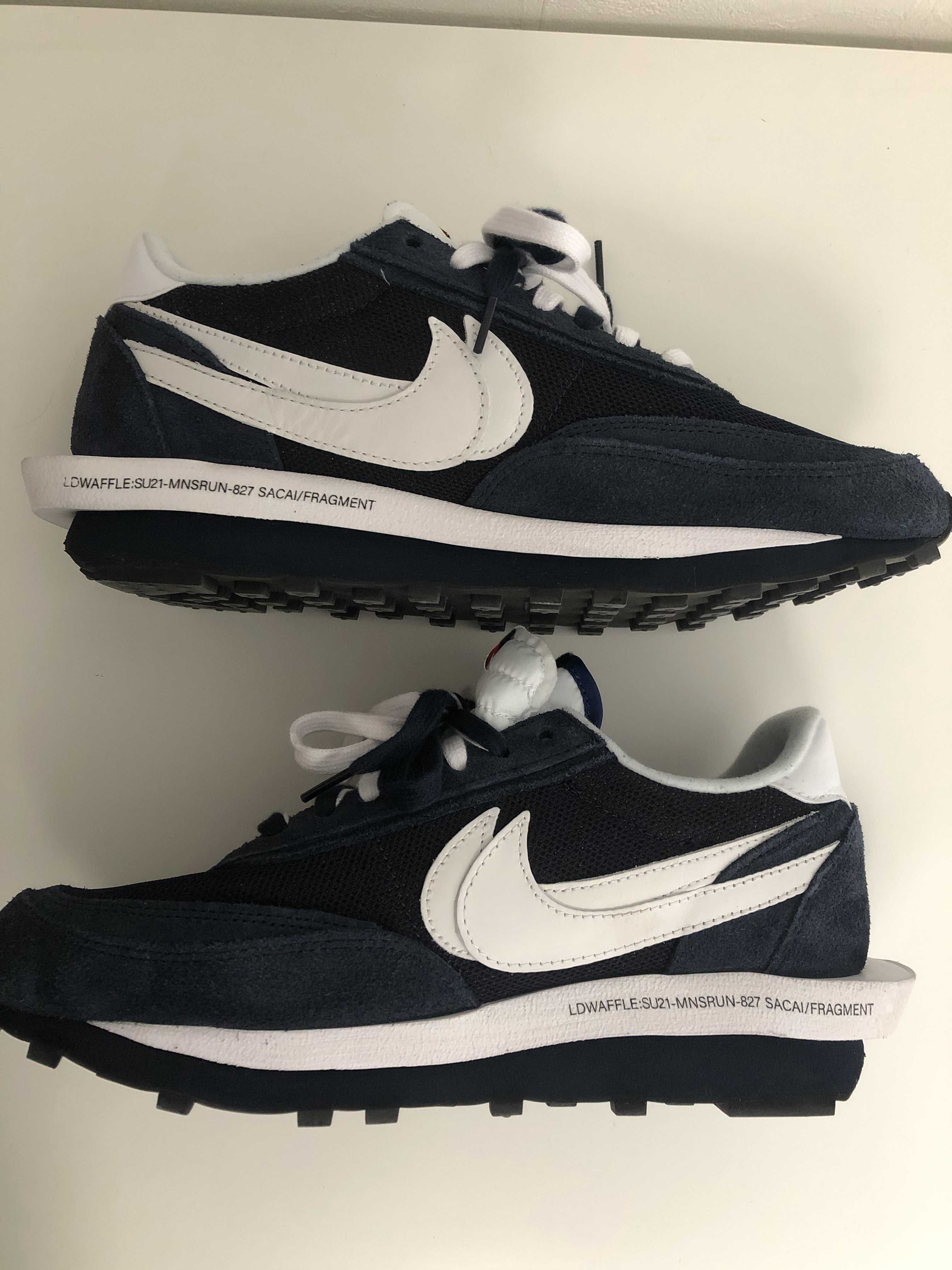 Fragment × sacai × Nike LD Waffle "Blackended Blue"