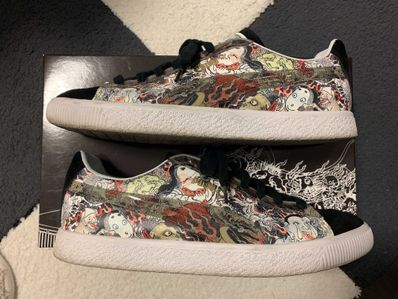 atmos × Three Tides Tattoo × Puma Suede "Puma Black/Puma White"