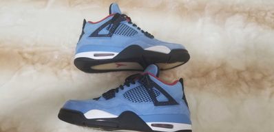 Travis Scott × Nike Air Jordan 4 Retro Cactus Jack "University Blue"