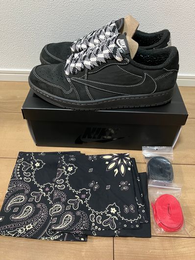 Travis Scott × Nike Air Jordan 1 Low OG SP "Black Phantom"