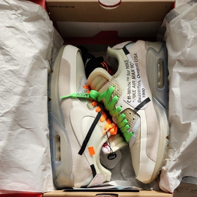 Off-White × Nike Air Max 90 "The 10/Sail"