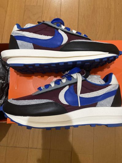 UNDERCOVER × sacai × Nike LD Waffle "Night Maroon/Pale Ivory-Ground Grey-Team Royal"