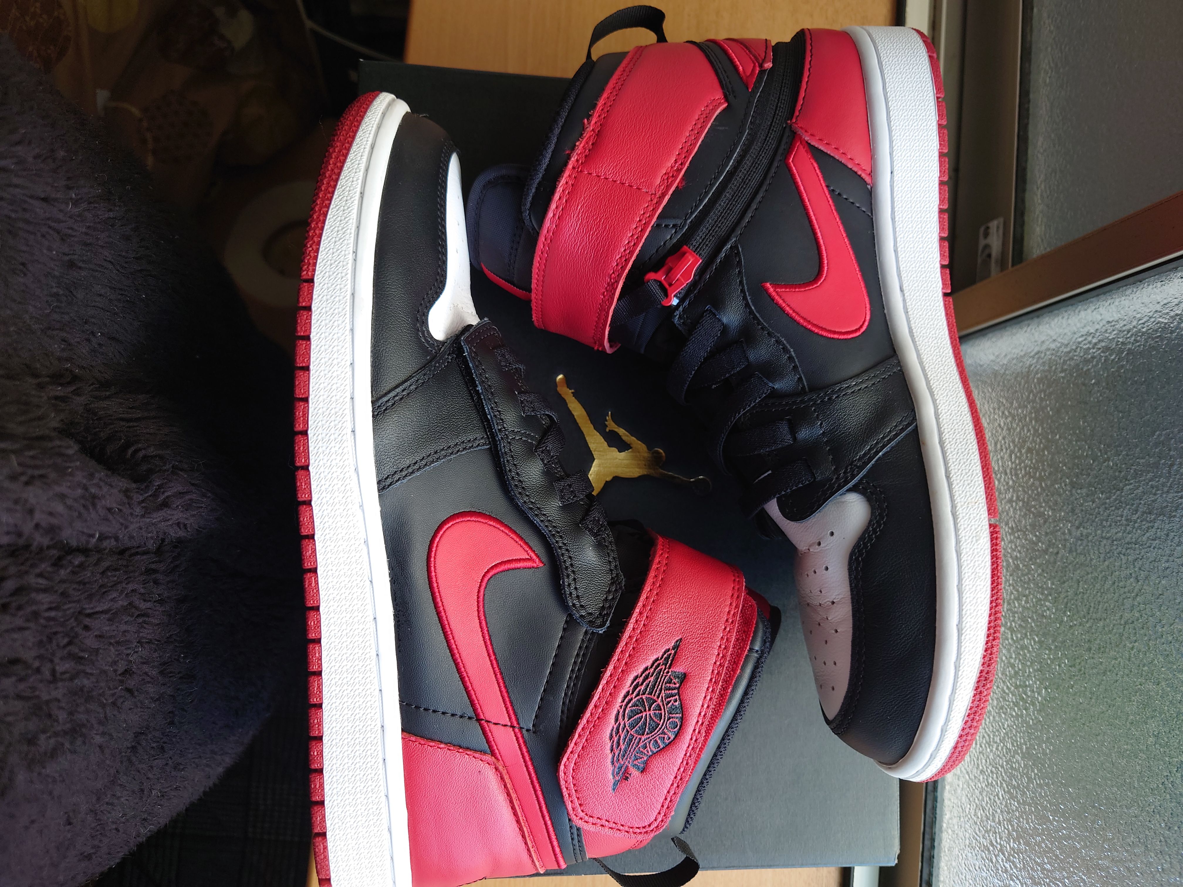 Nike Air Jordan 1 High Flyease "Black/Gym Red"