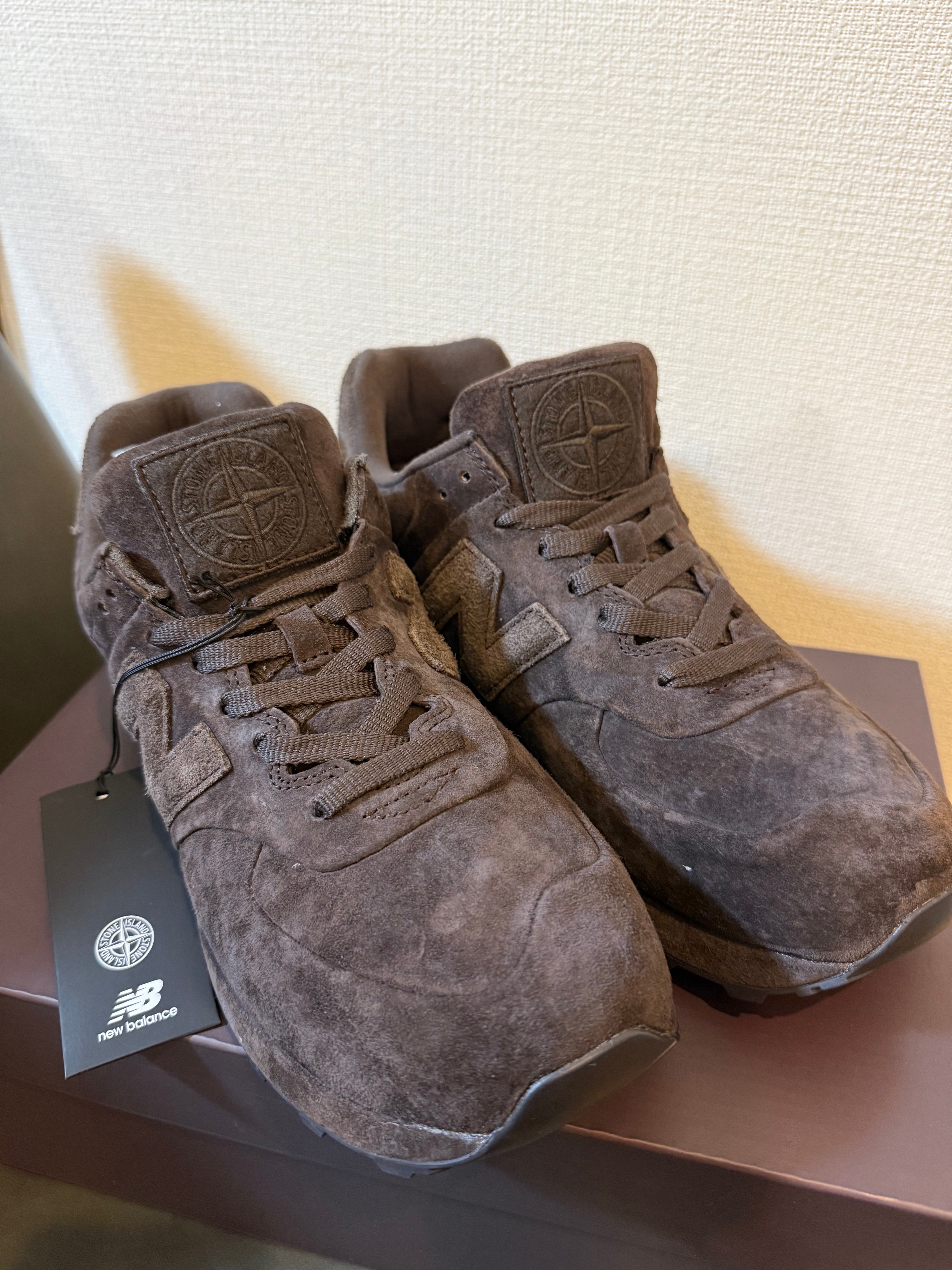 Stone Island × New Balance 574 Legacy Ghost "Dark Brown"