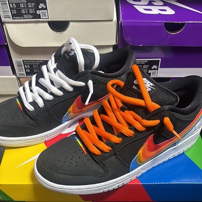 Polaroid × Nike SB Dunk Low Pro QS "Black/White"