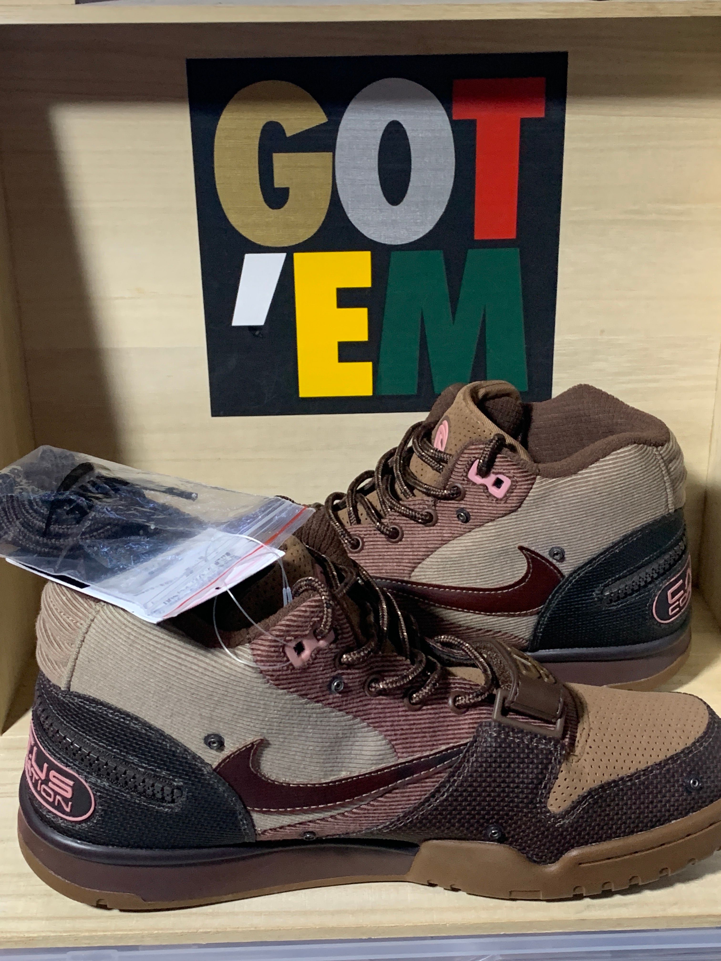 Travis Scott x Nike Air Trainer 1 SP "Archaeo Brown and Rust Pink"
