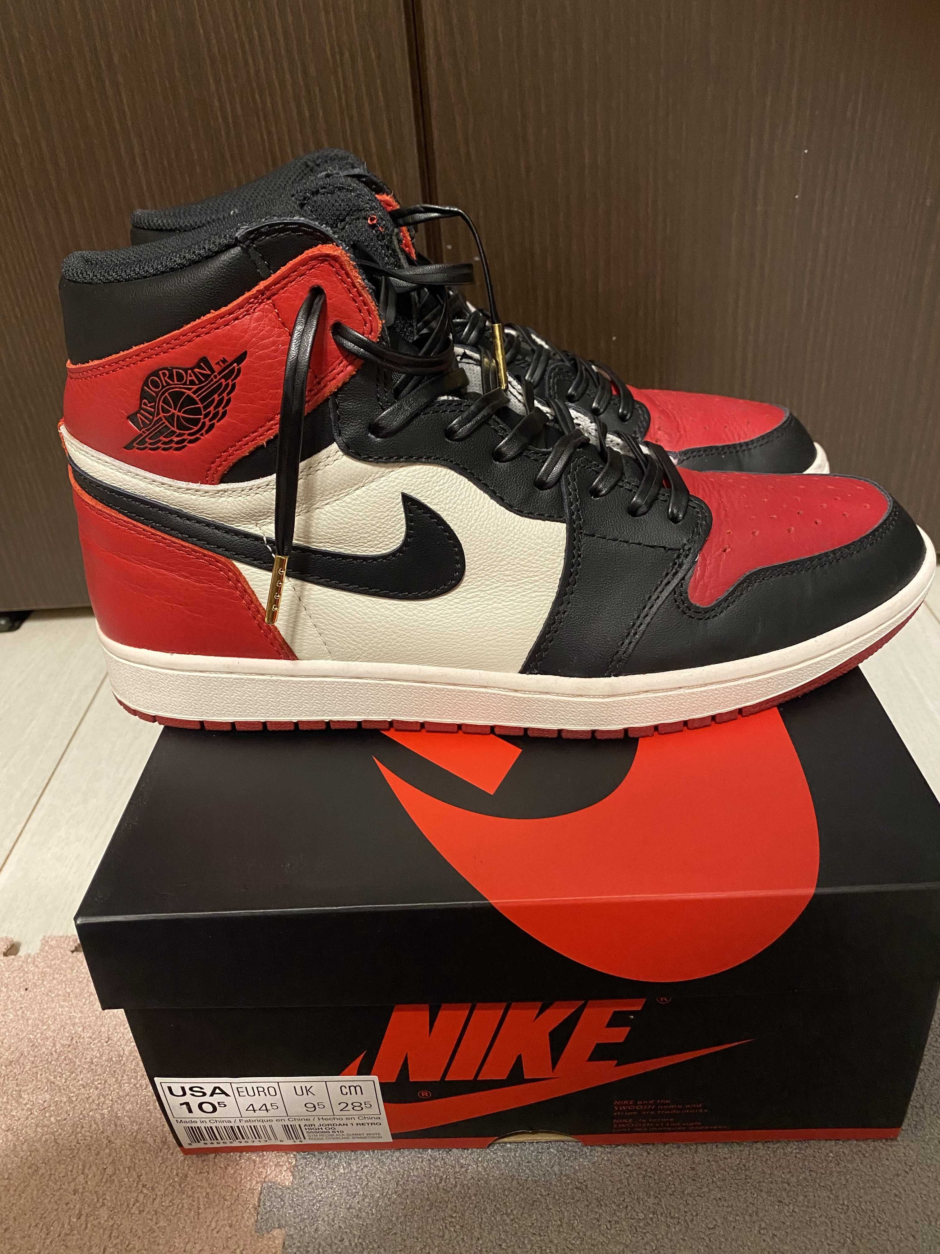 Nike Air Jordan 1 Retro High OG "Bred Toe"