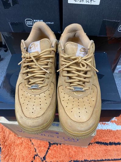 Supreme × Nike Air Force 1 Low "Flax/Wheat"