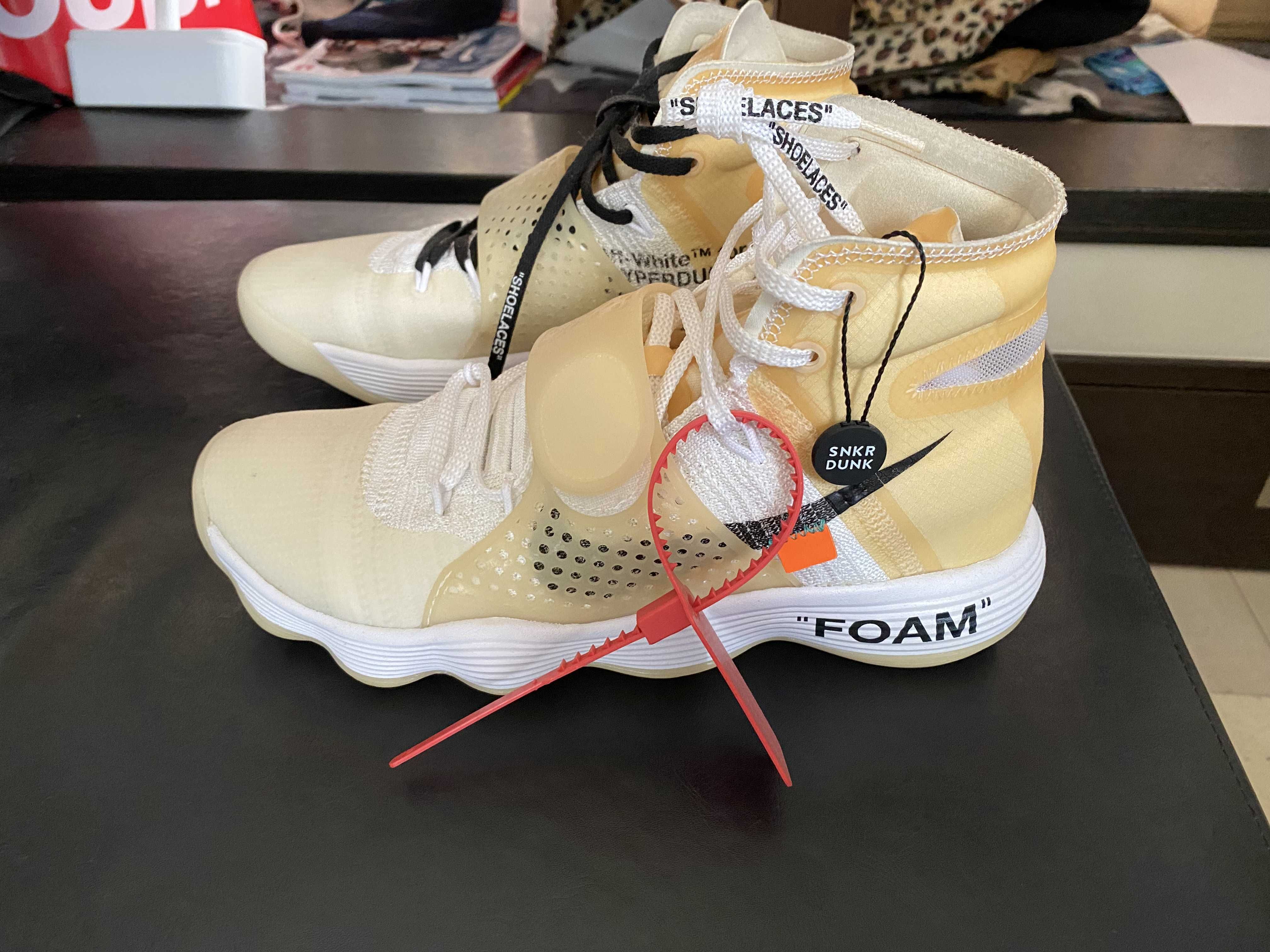 Off-White × Nike React Hyperdunk 2017 Flyknit "The 10/White"