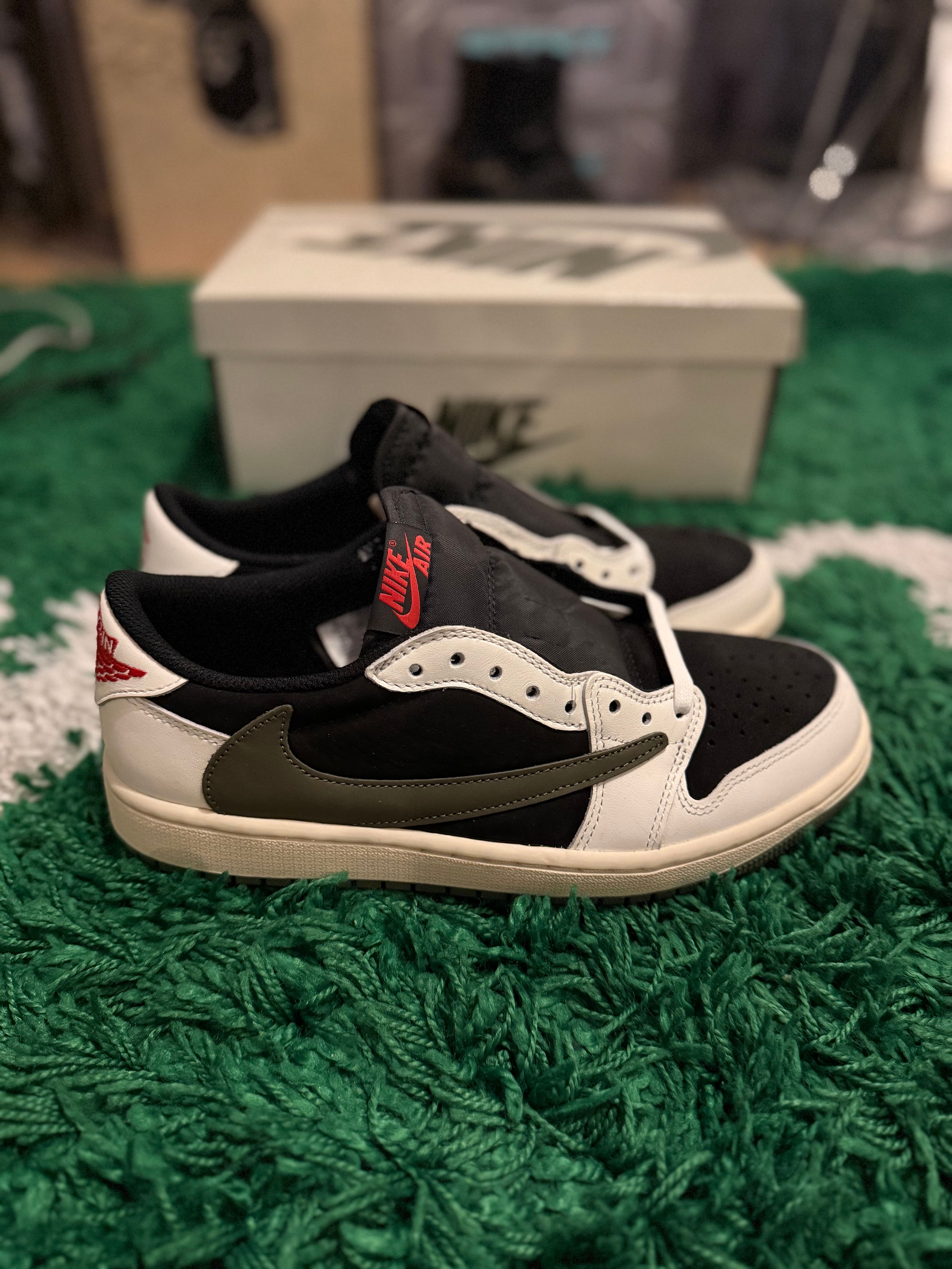 Travis Scott × Nike Women's Air Jordan 1 Low OG "Medium Olive"