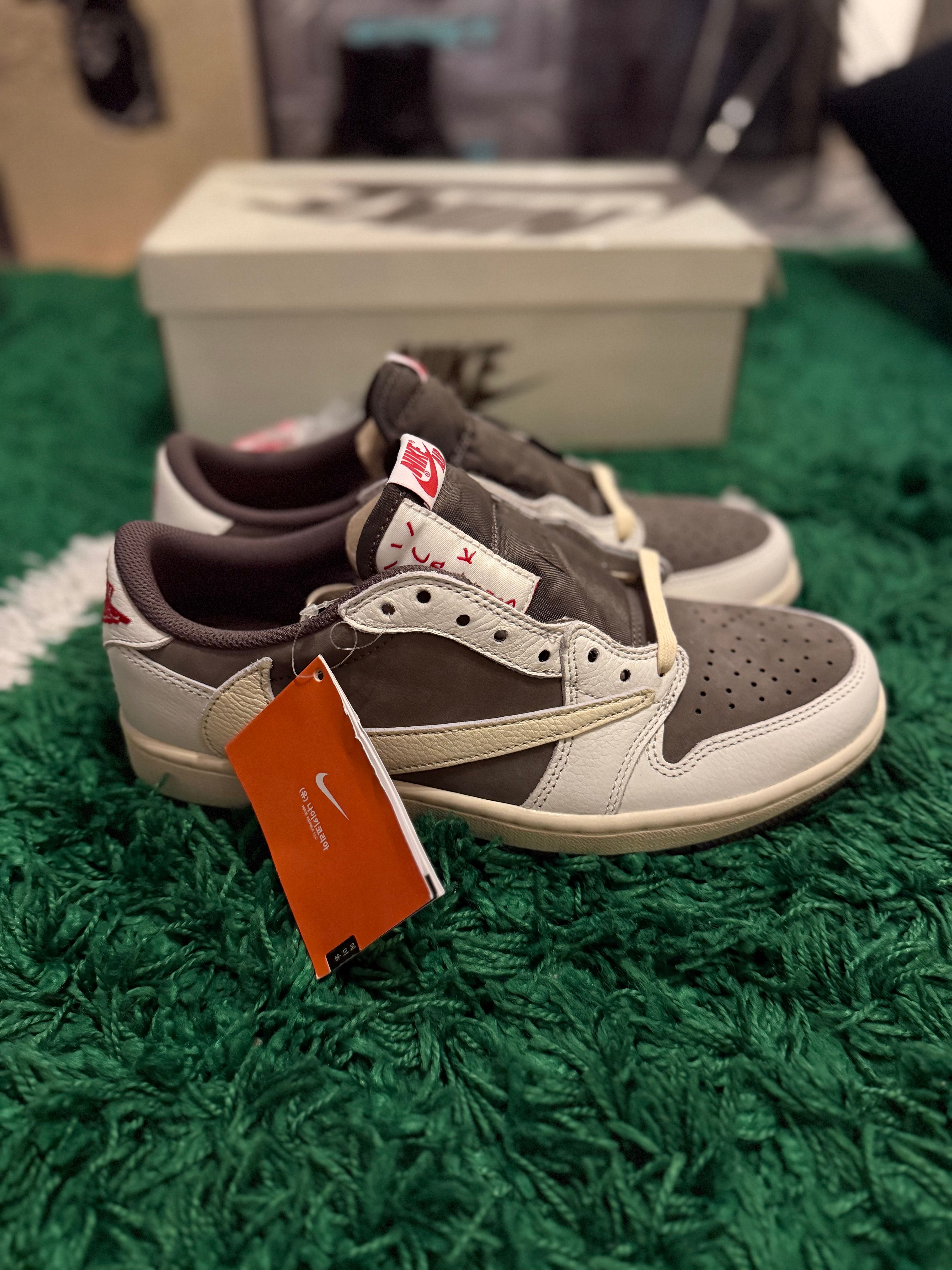 Travis Scott × Nike Air Jordan 1 Low OG SP "Reverse Mocha/Sail and Ridgerock"