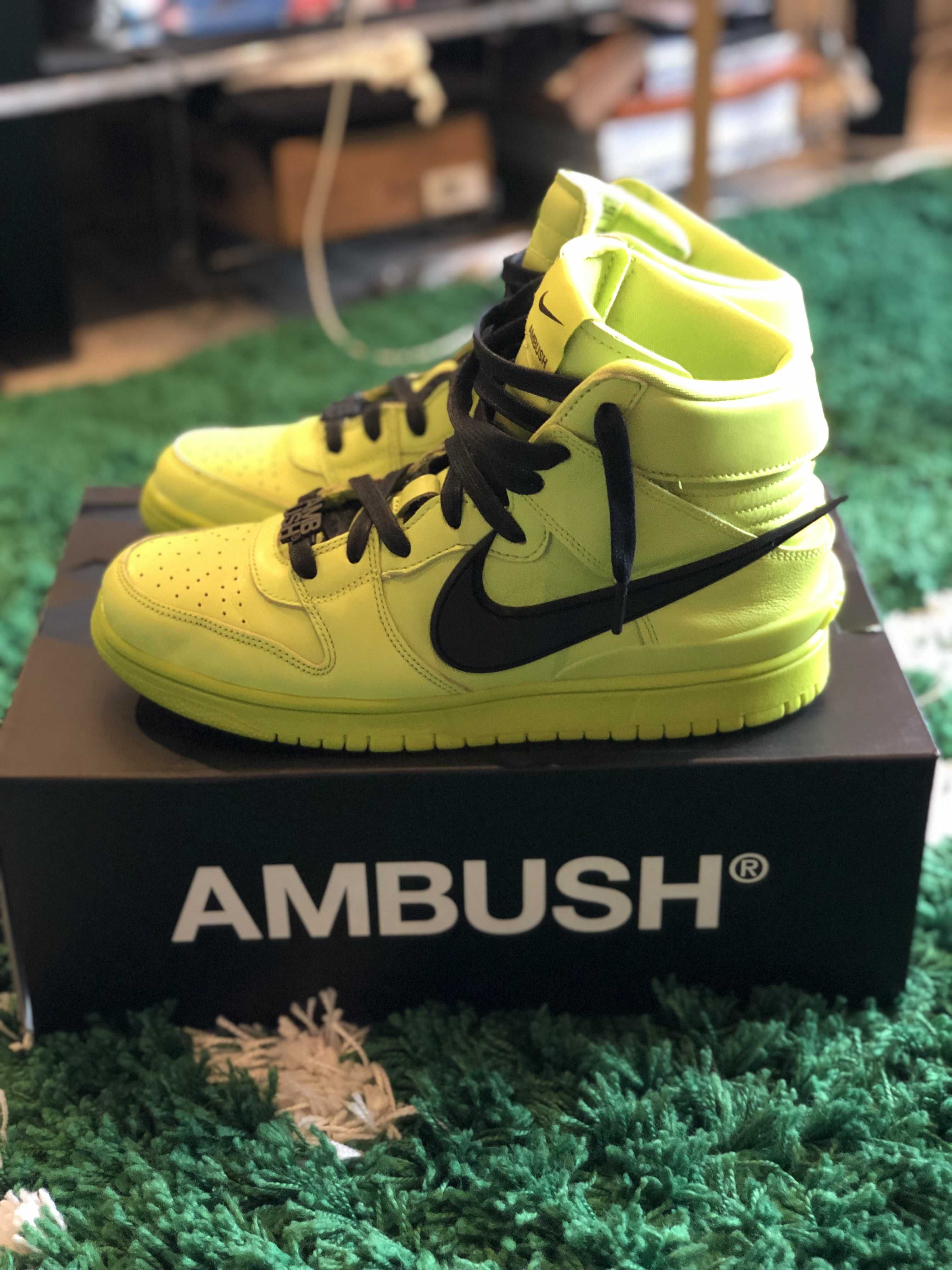 AMBUSH × NIKE DUNK HIGH "FLASH LIME"