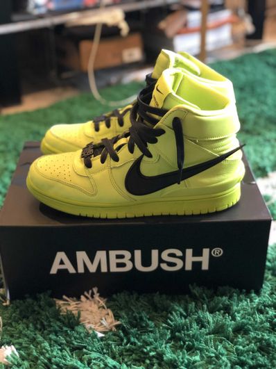 AMBUSH × NIKE DUNK HIGH "FLASH LIME"