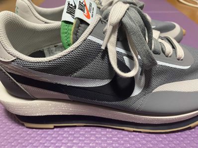 CLOT × Sacai × Nike LD Waffle "Grey Obsidian/Cool Grey"