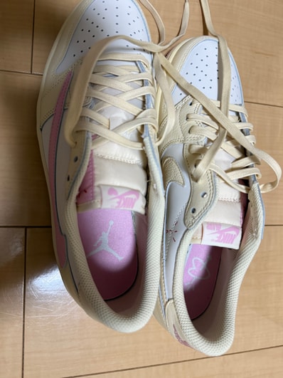 Travis Scott × Nike Air Jordan 1 Retro Low OG "Muslin/Shy Pink"