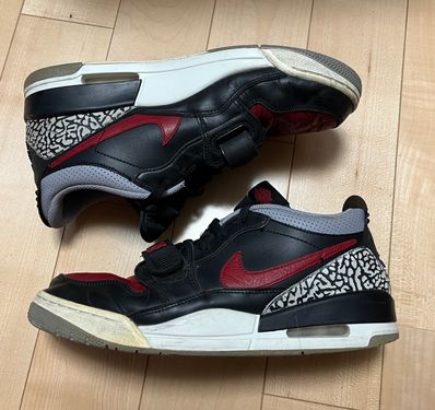 NIKE AIR JORDAN LEGACY 312 LOW BLACK/UNIVERSITY RED