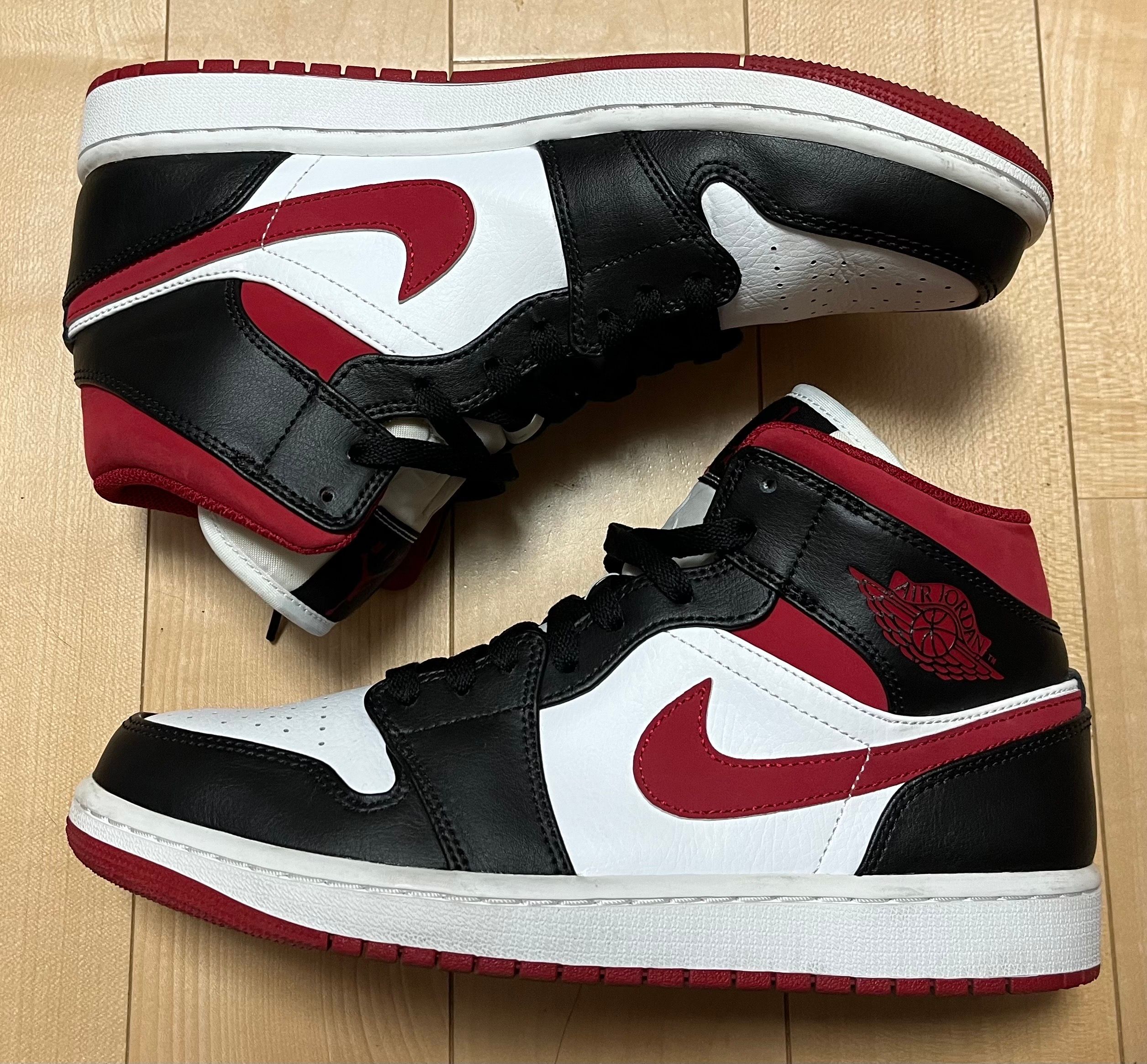 Nike Air Jordan 1 Mid "White/Gym Red Black"