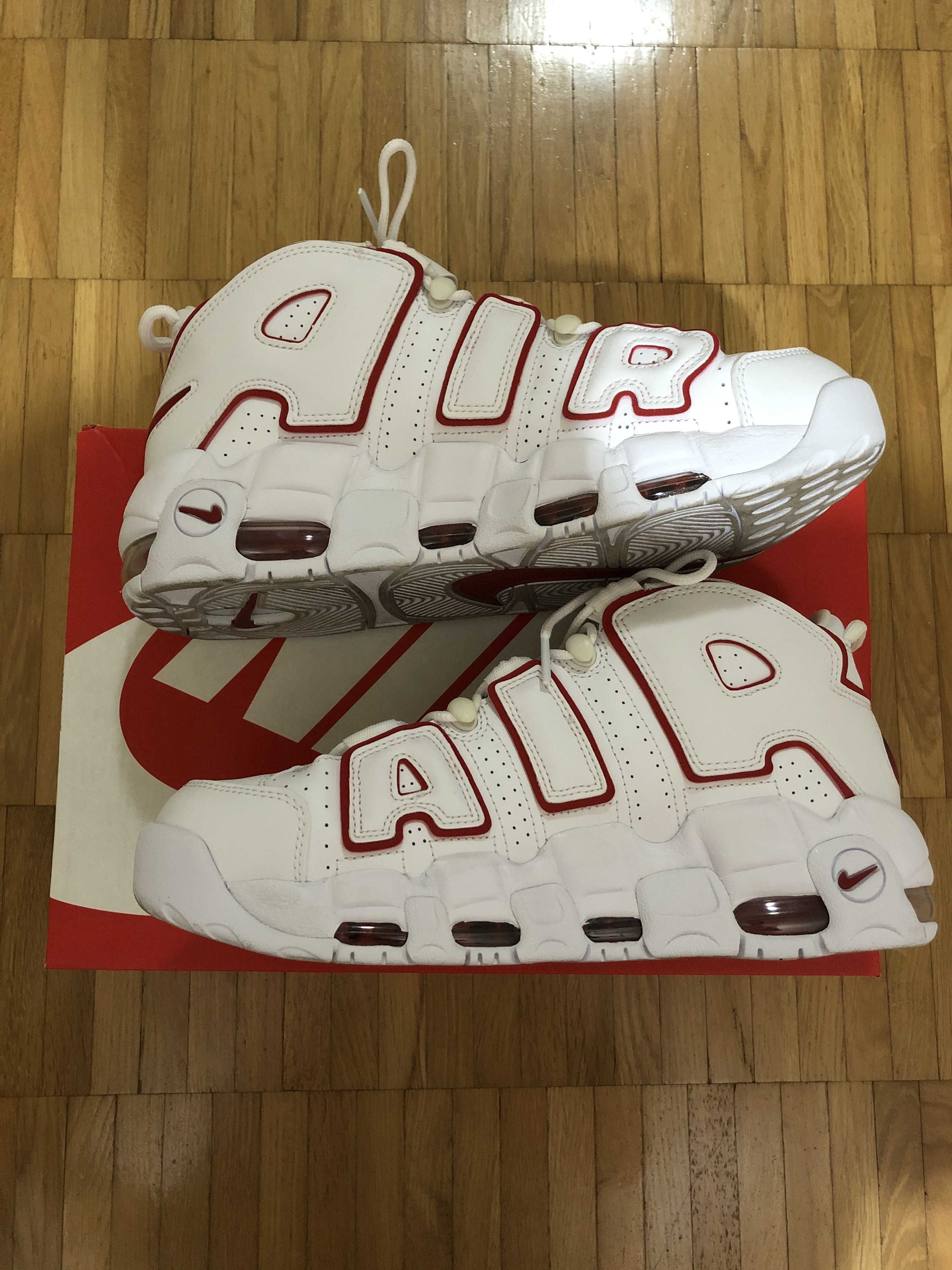 NIKE AIR MORE UPTEMPO "WHITE/VARSITY RED" (2021)