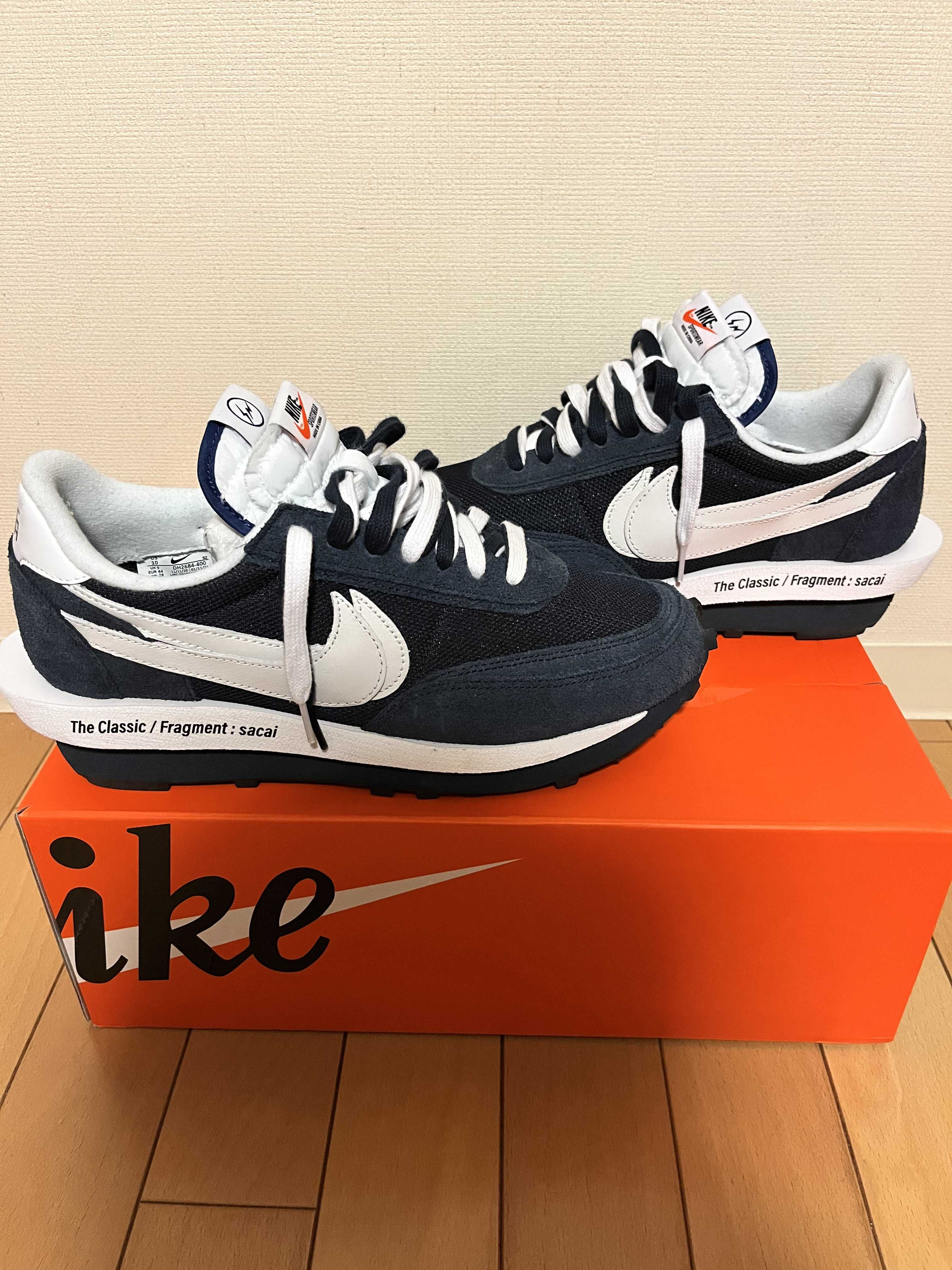 Fragment × sacai × Nike LD Waffle "Blackended Blue"