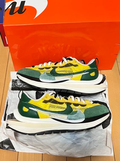 sacai × Nike Vapor Waffle "Tour Yellow/Stadium Green-Sail"