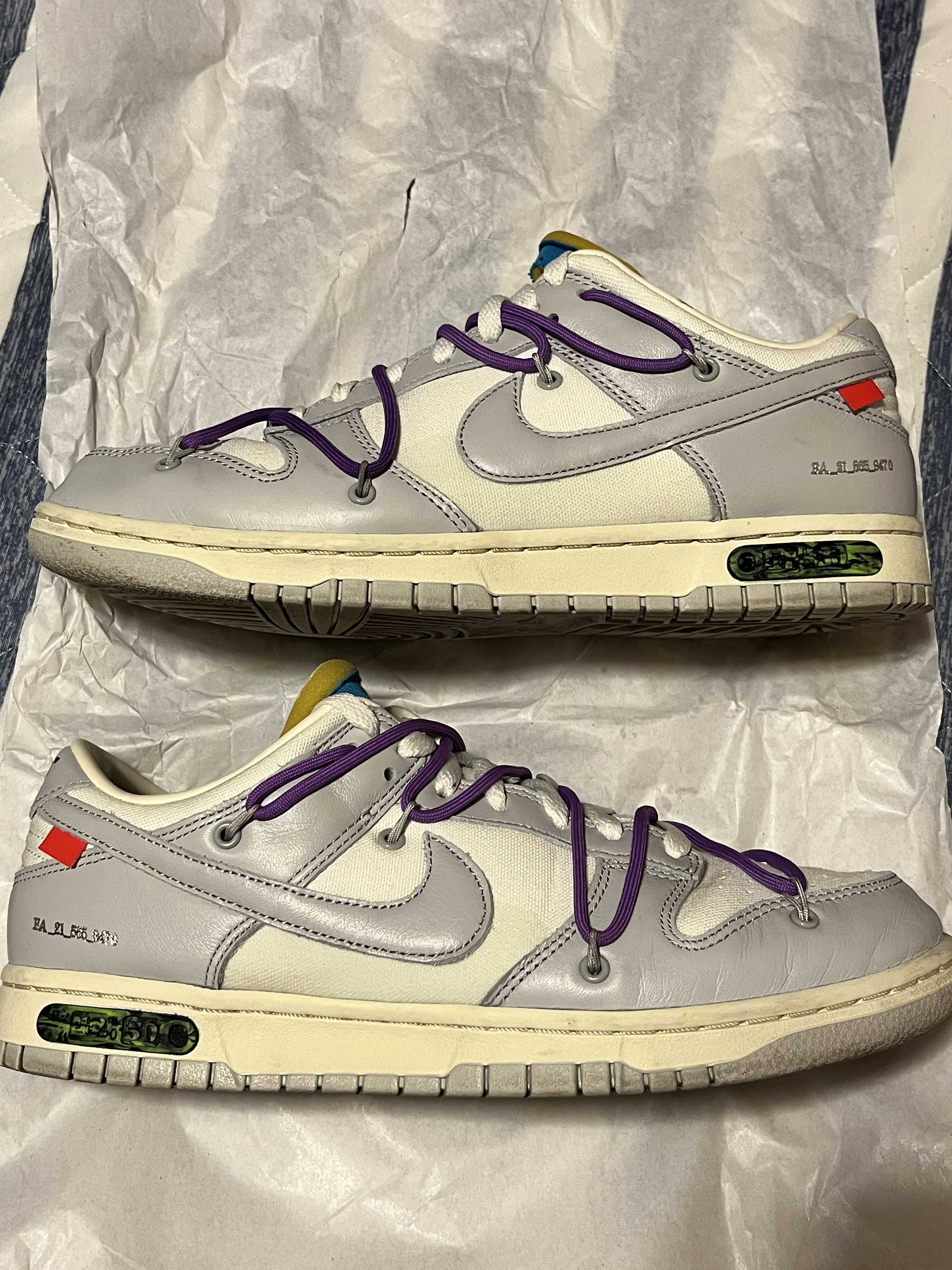 Off-White × Nike Dunk Low "Sail/Neutral Gray"