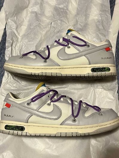 Off-White × Nike Dunk Low "Sail/Neutral Gray"