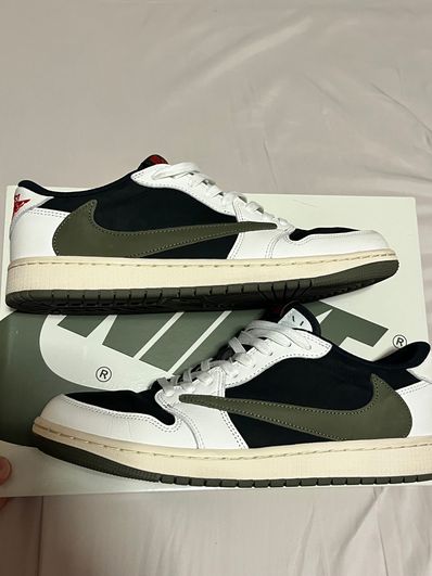 Travis Scott × Nike Women's Air Jordan 1 Low OG "Medium Olive"