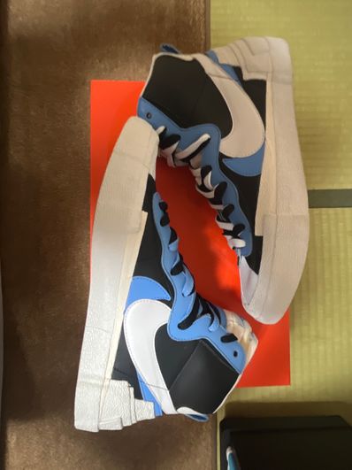 sacai × NIKE BLAZER MID "BLACK / BLUE"
