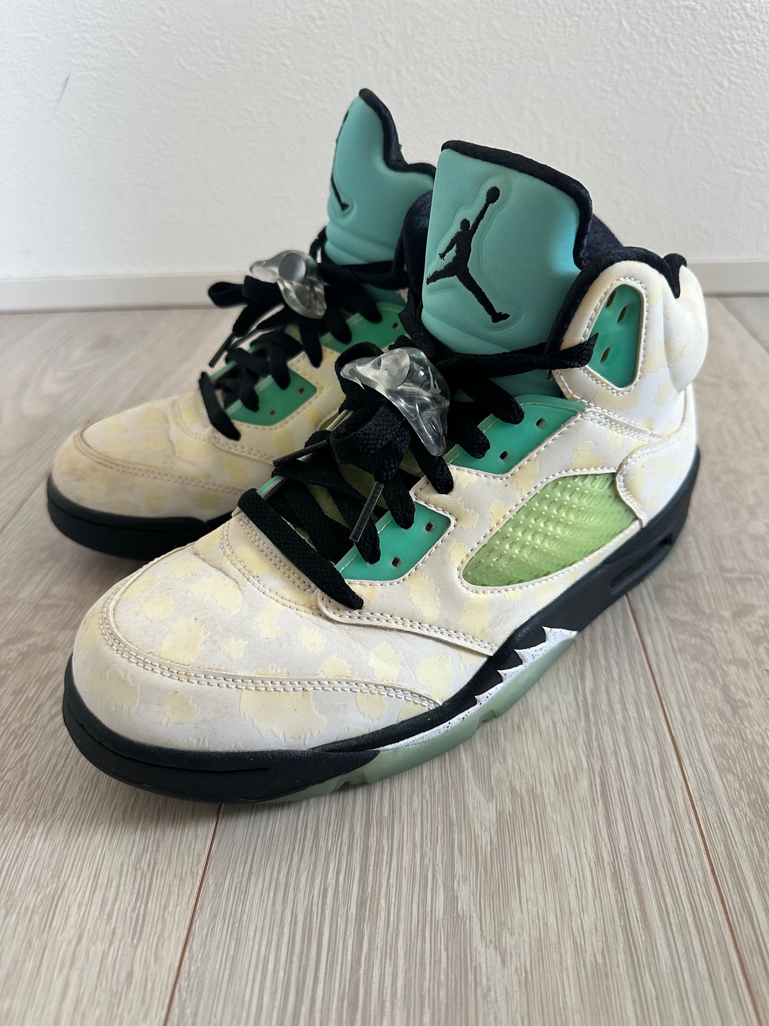 Nike Air Jordan 5 "White/Black/Island Green"