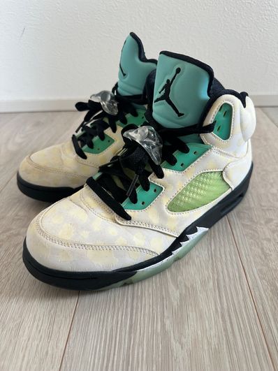 Nike Air Jordan 5 "White/Black/Island Green"